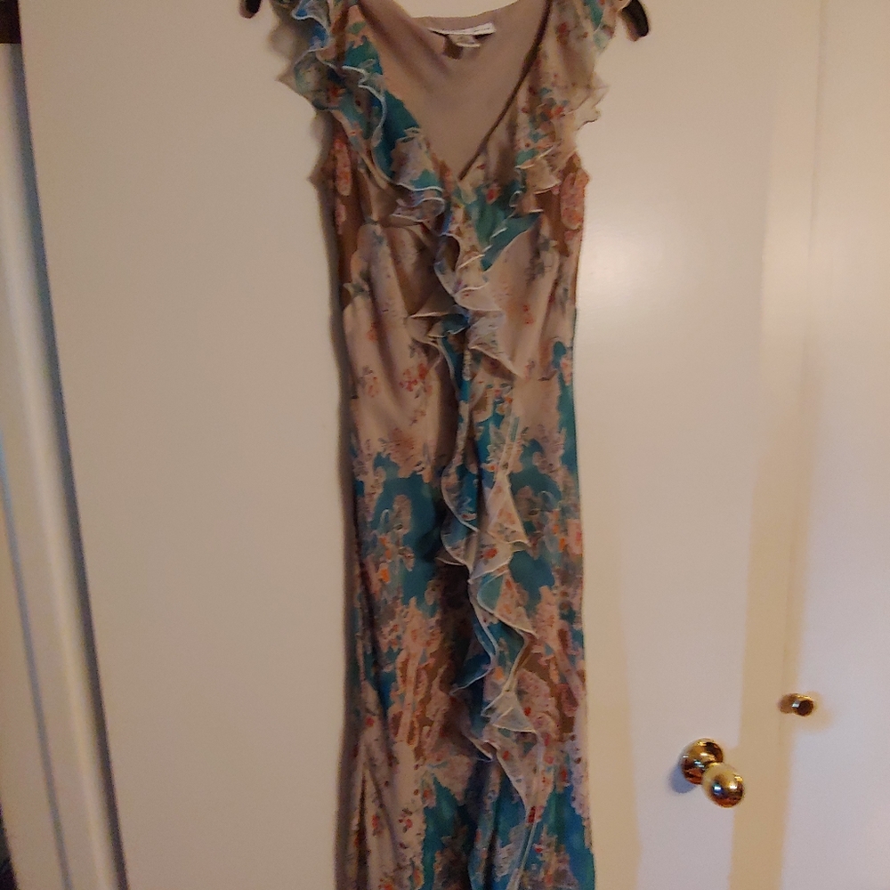 David Warren Delicate Floral Dress